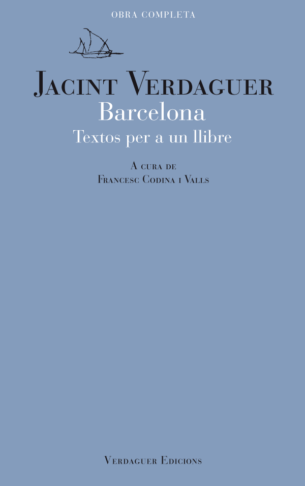 Barcelona (Obra Completa en Edició Crítica) Jacint Verdaguer
